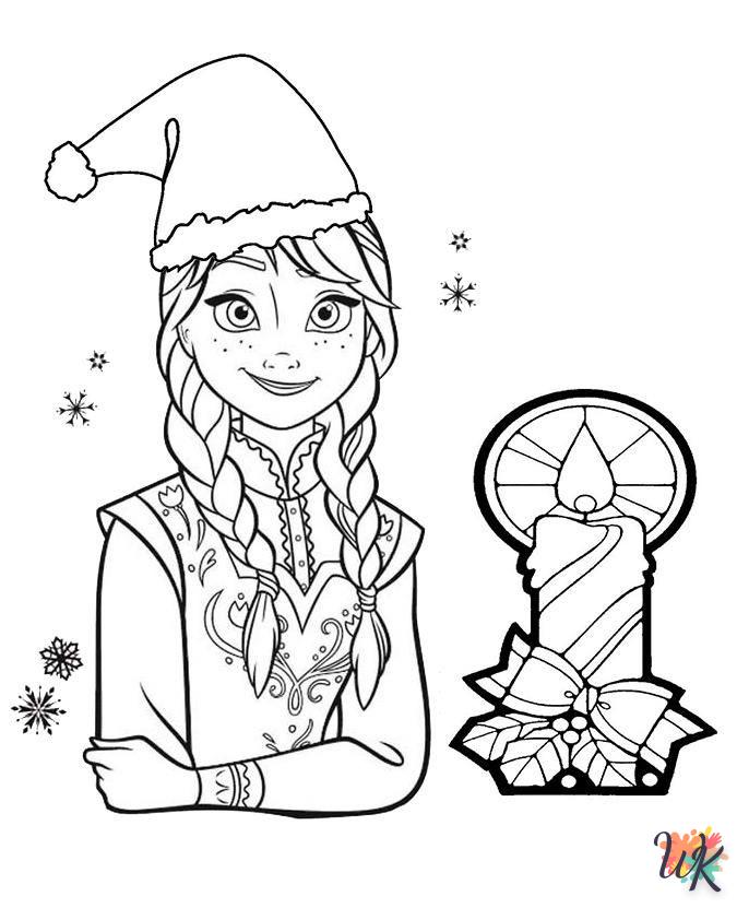 Dibujos para Colorear Frozen Navideno 25