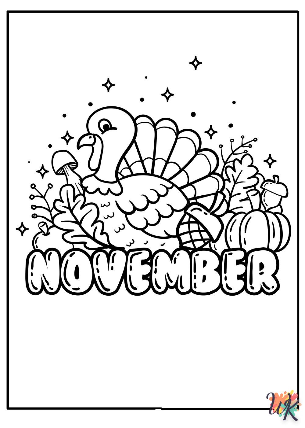 Dibujos para Colorear November 3