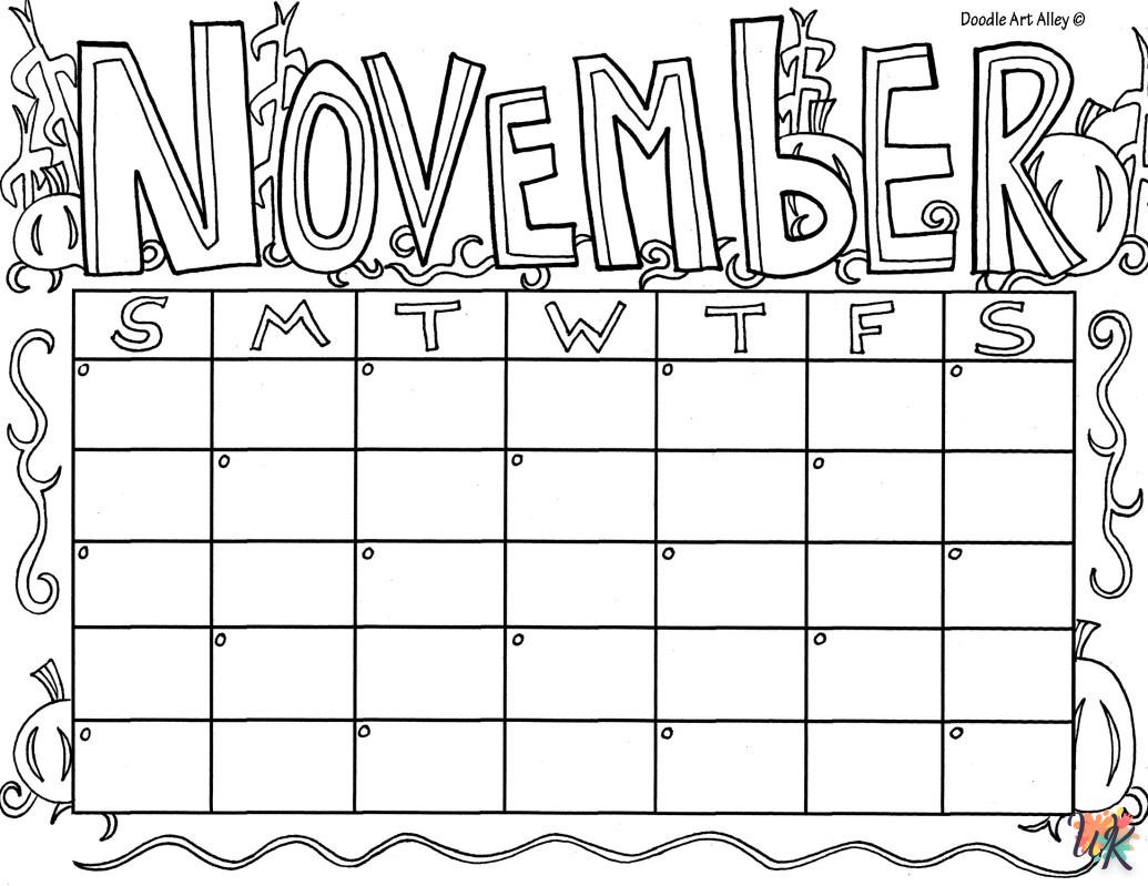 Dibujos para Colorear November 8