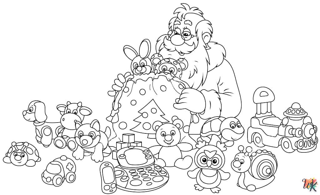 Dibujos para Colorear Papa Noel 105