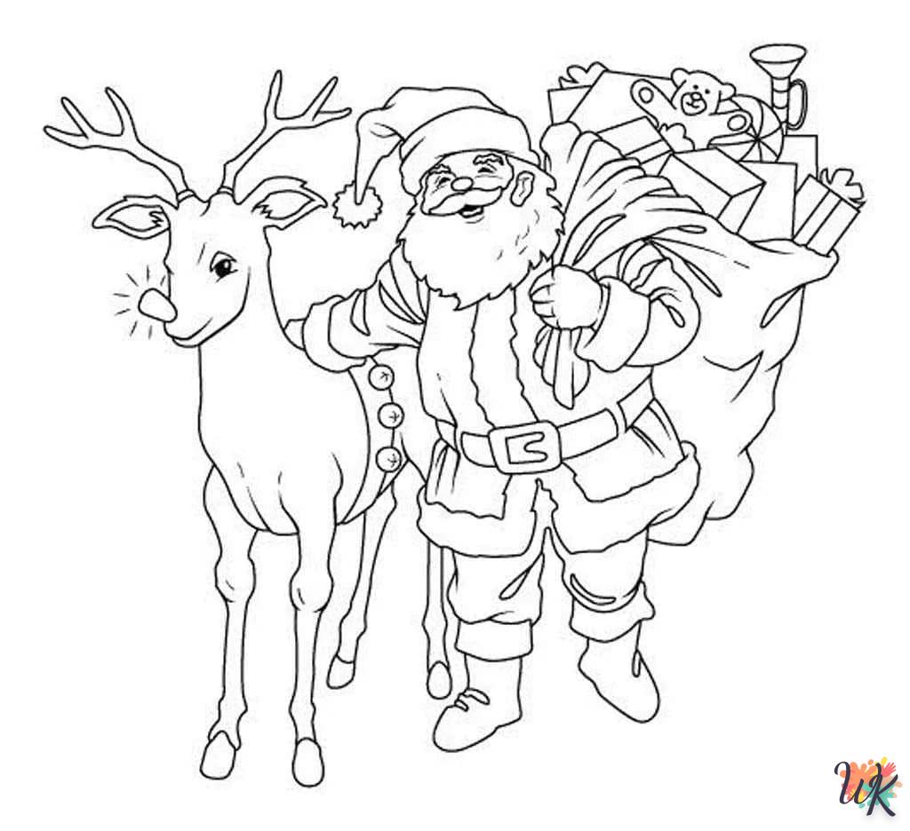 Dibujos para Colorear Papa Noel 109