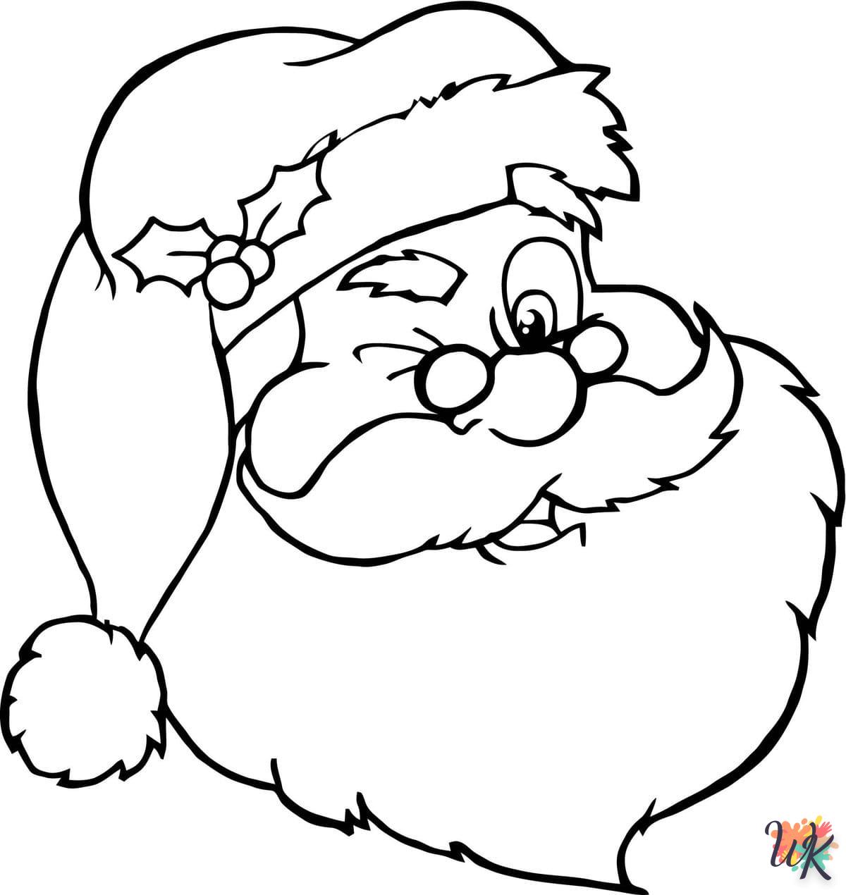Dibujos para Colorear Papa Noel 113