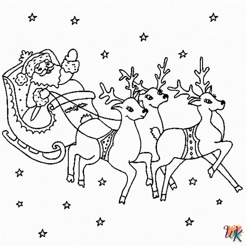 Dibujos para Colorear Papa Noel 117