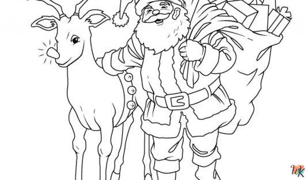 Dibujos para Colorear Papa Noel 119