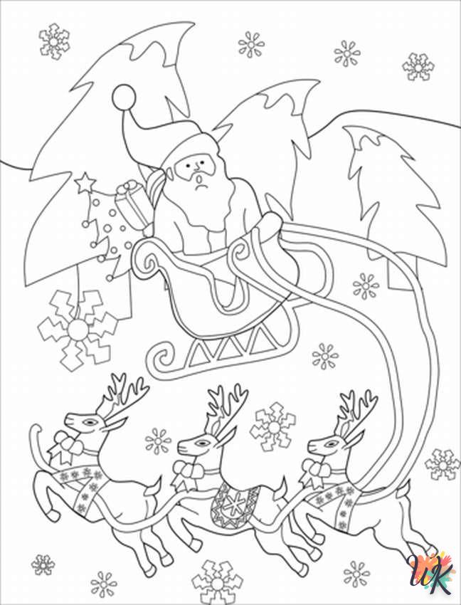 Dibujos para Colorear Papa Noel 136