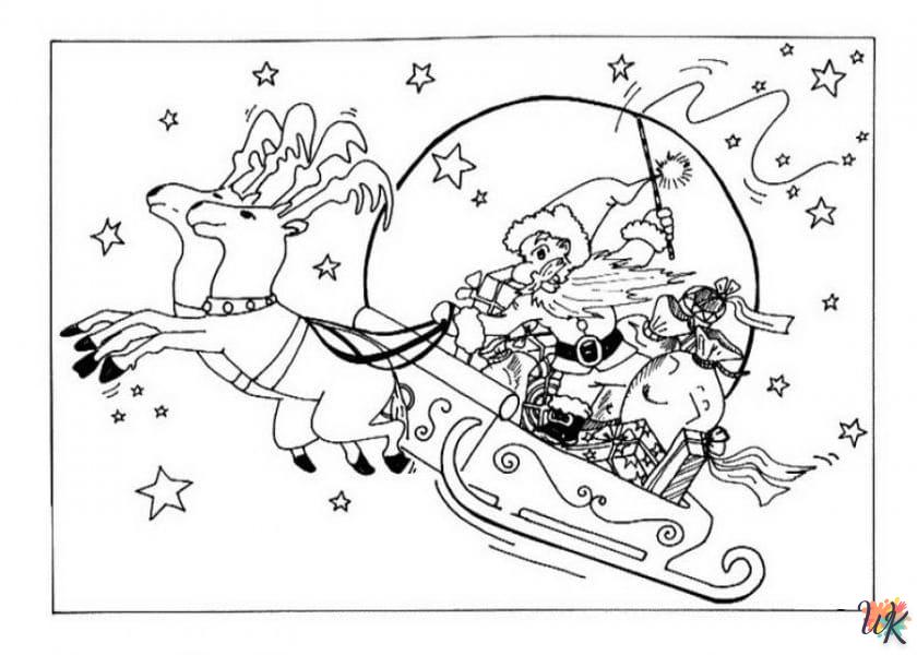 Dibujos para Colorear Papa Noel 139