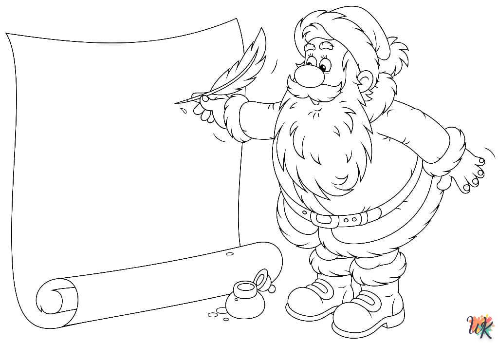 Dibujos para Colorear Papa Noel 140