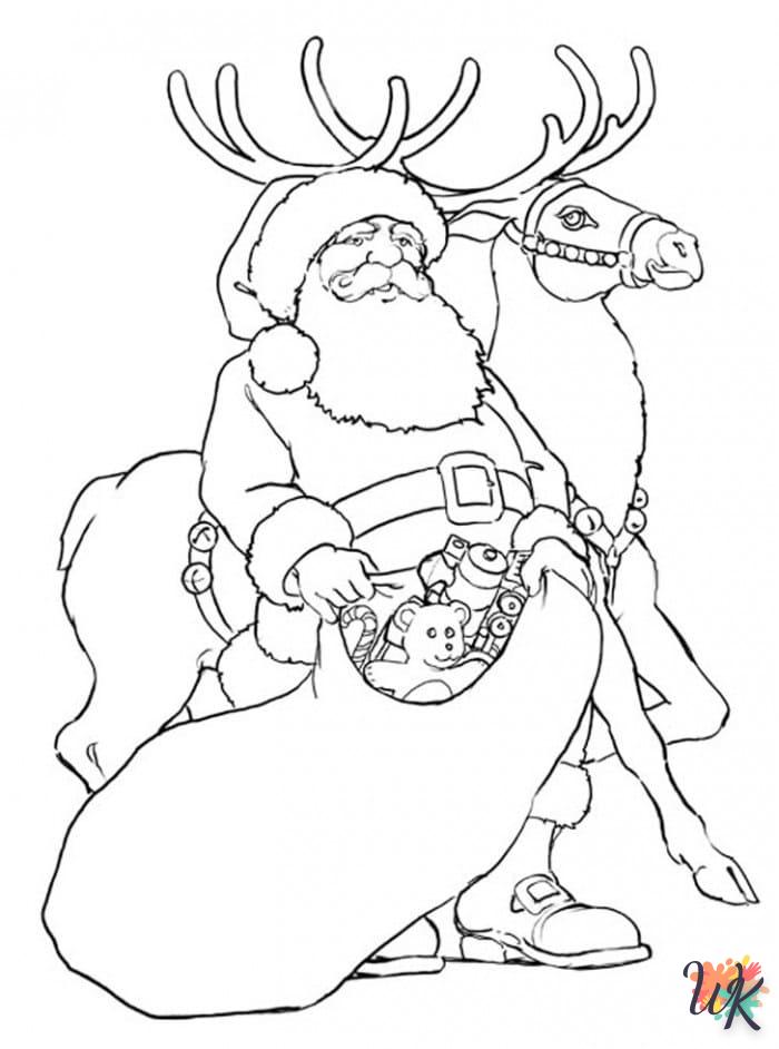 Dibujos para Colorear Papa Noel 152
