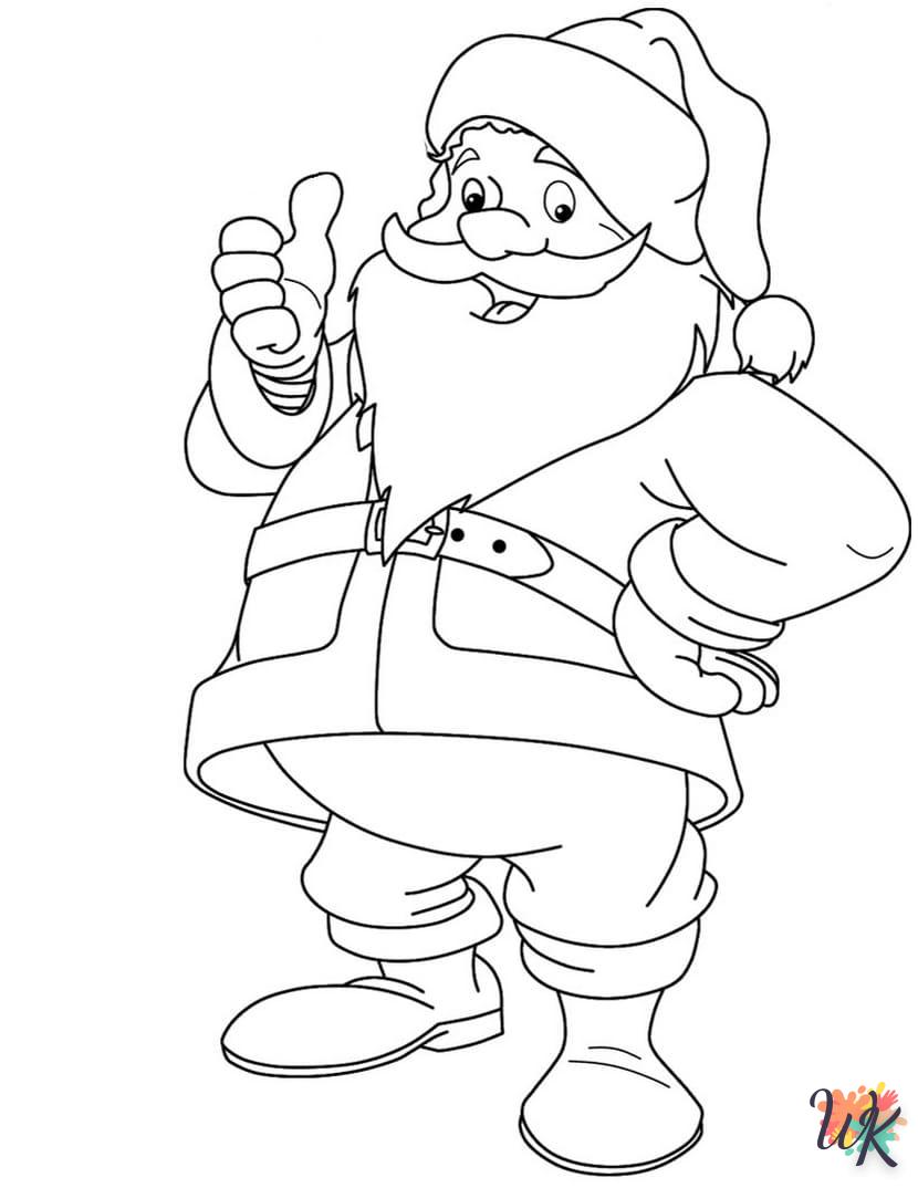 Dibujos para Colorear Papa Noel 157