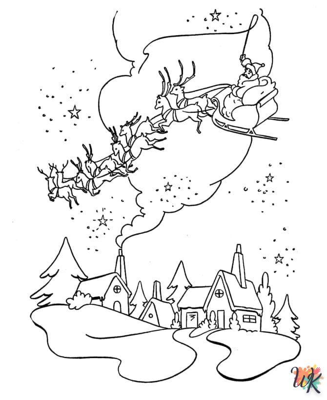 Dibujos para Colorear Papa Noel 159
