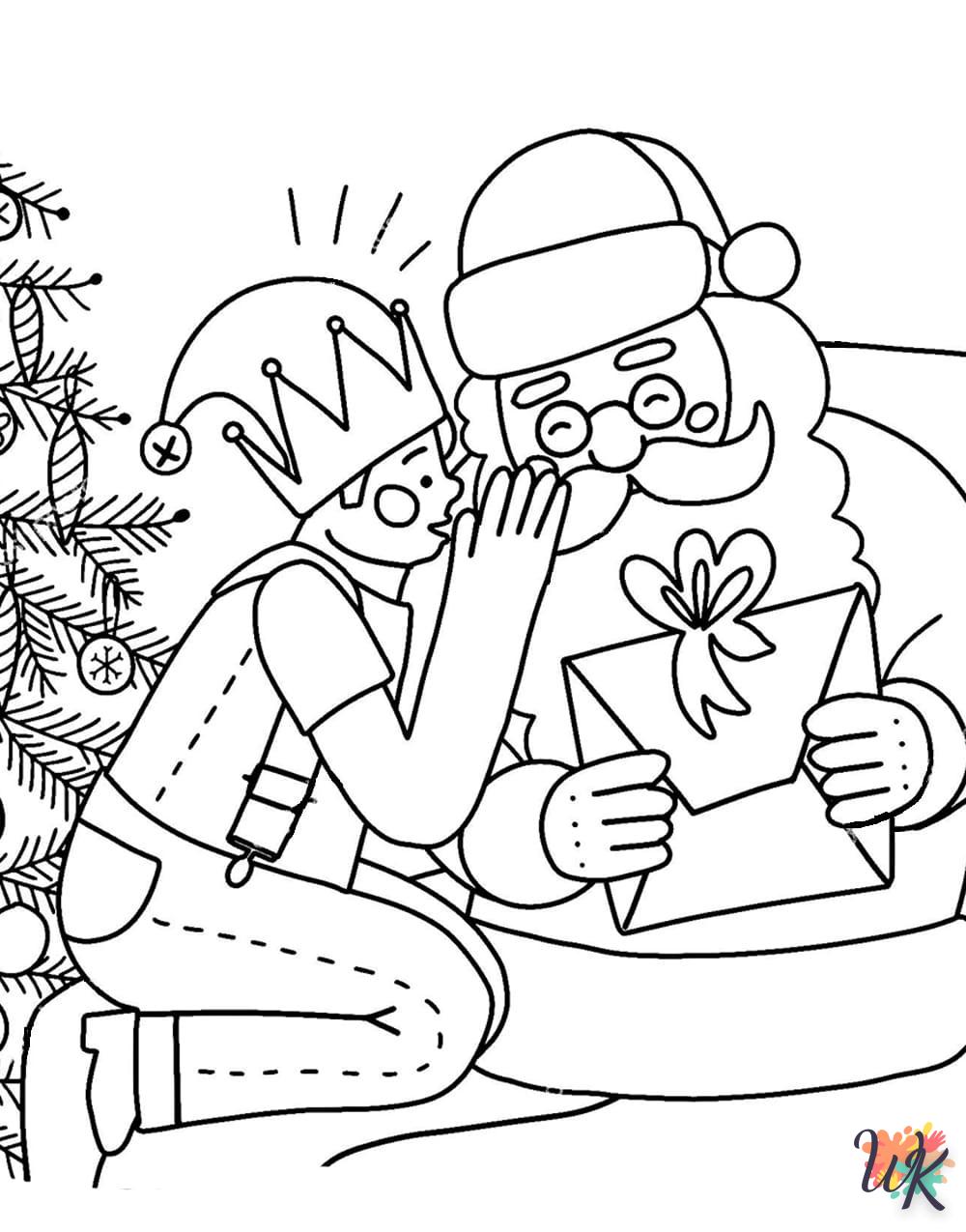 Dibujos para Colorear Papa Noel 23