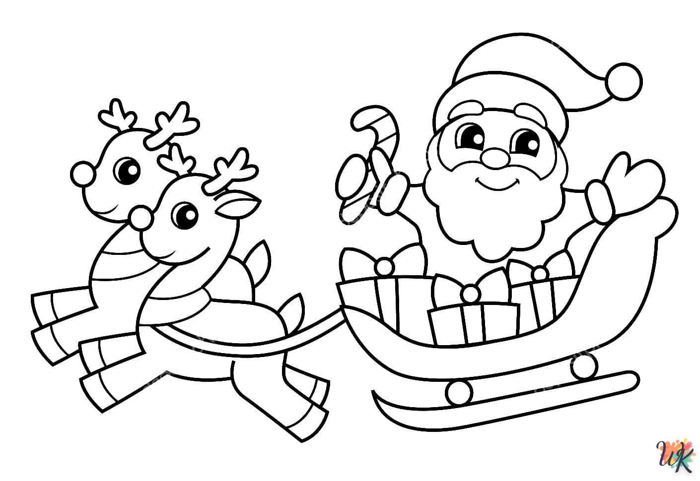 Dibujos para Colorear Papa Noel 28