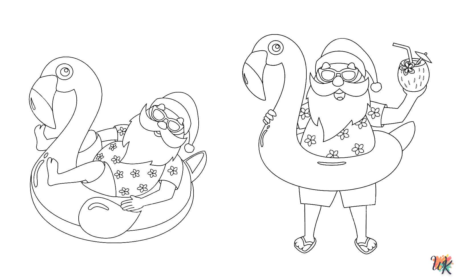 Dibujos para Colorear Papa Noel 32