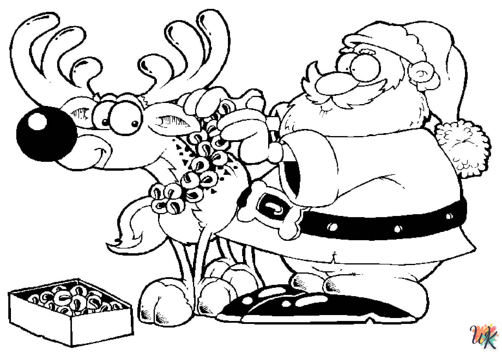 Dibujos para Colorear Papa Noel 40
