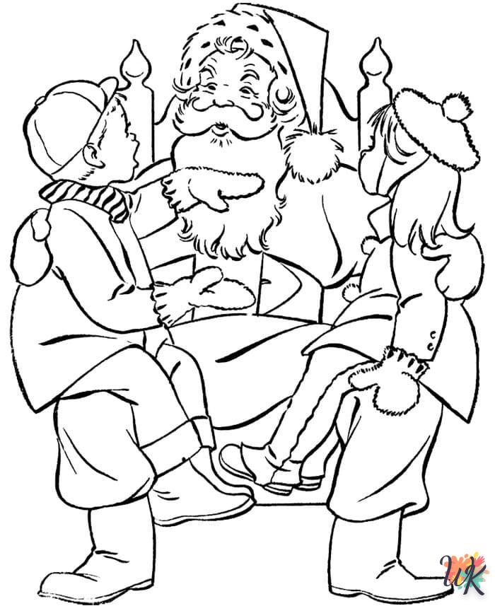 Dibujos para Colorear Papa Noel 47
