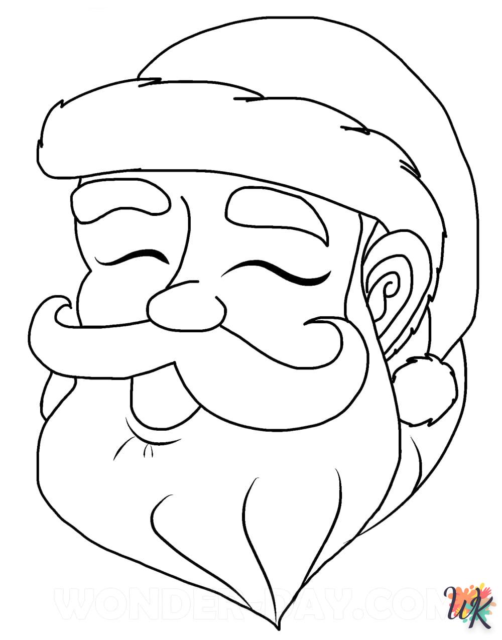 Dibujos para Colorear Papa Noel 54