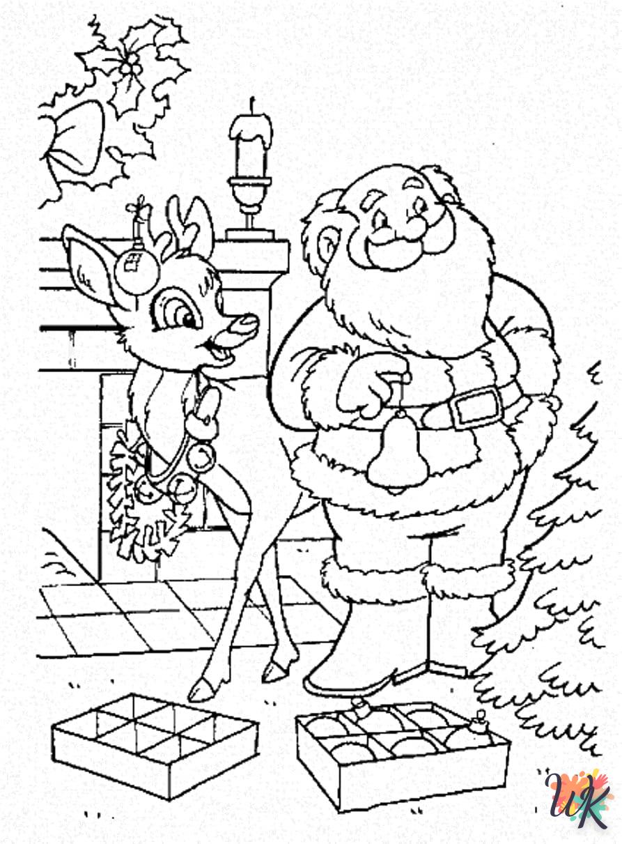 Dibujos para Colorear Papa Noel 57