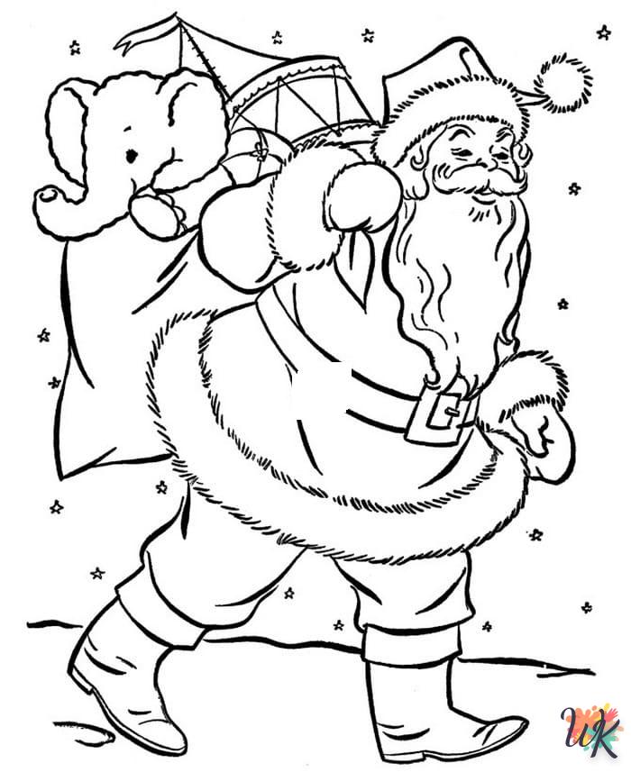 Dibujos para Colorear Papa Noel 63