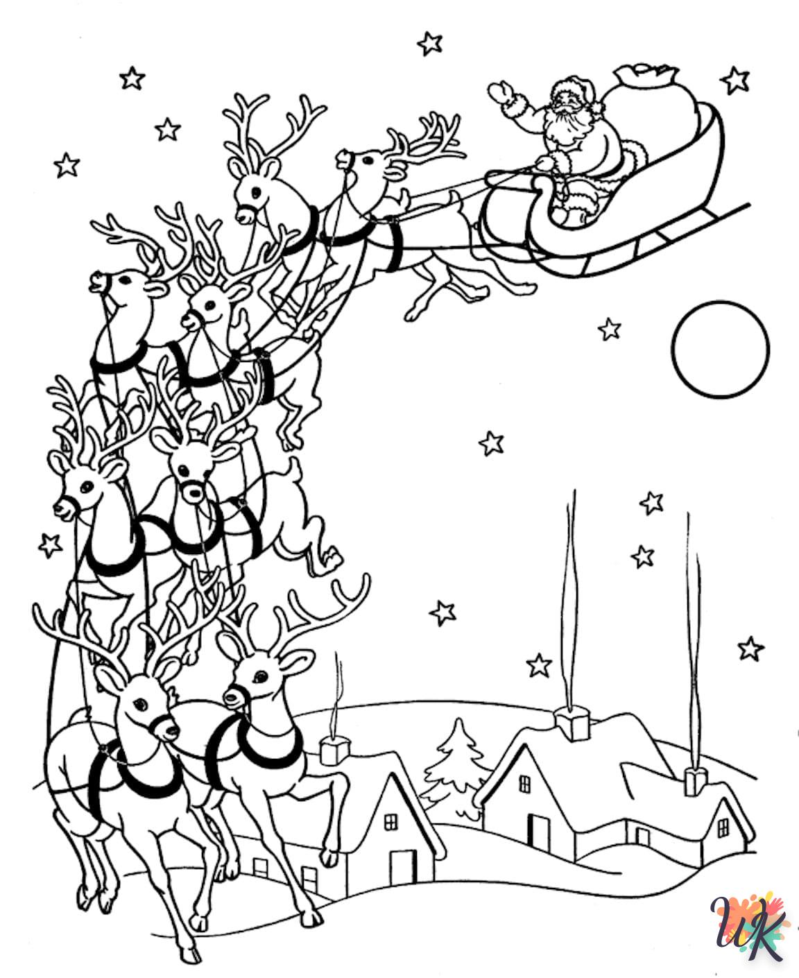 Dibujos para Colorear Papa Noel 64
