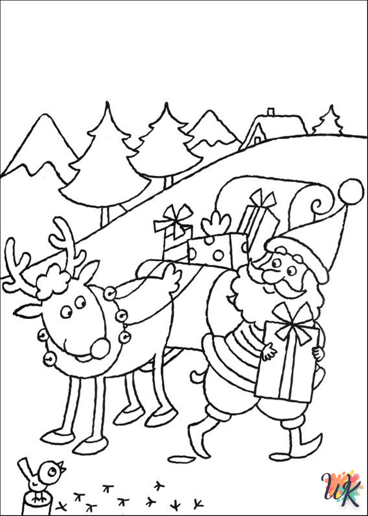 Dibujos para Colorear Papa Noel 68