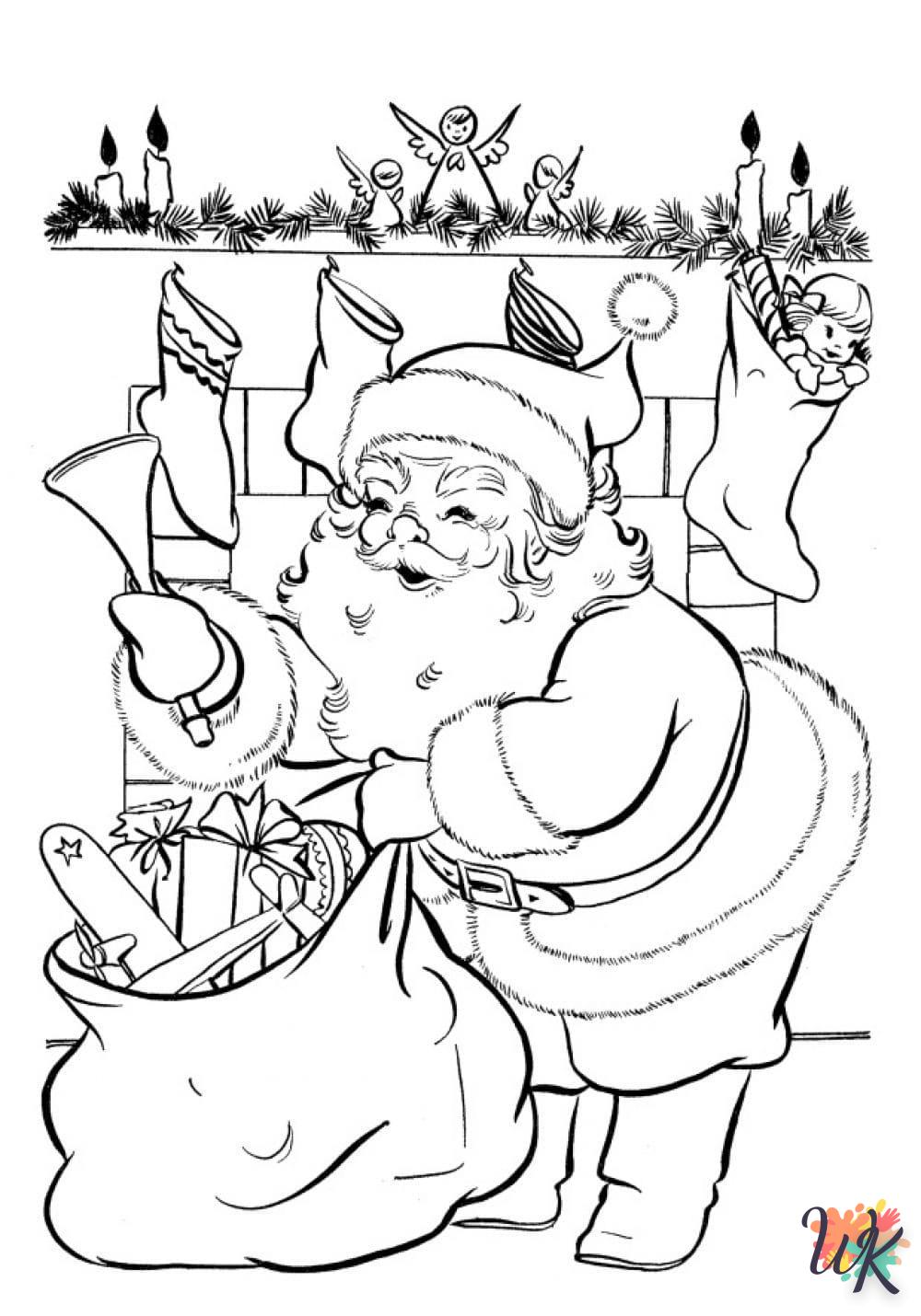 Dibujos para Colorear Papa Noel 69
