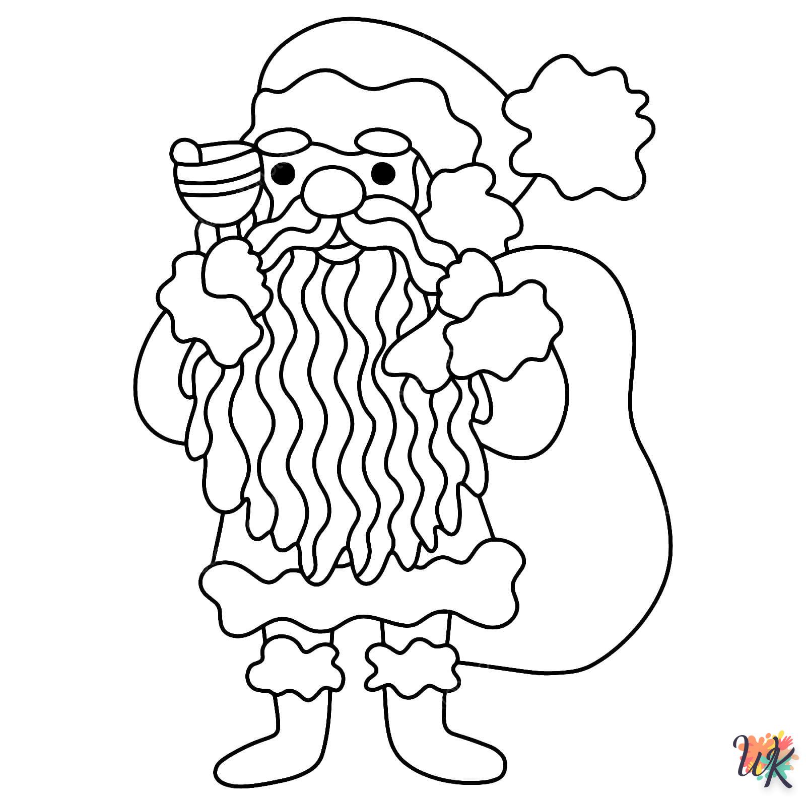 Dibujos para Colorear Papa Noel 72