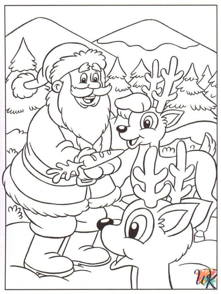 Dibujos para Colorear Papa Noel 88