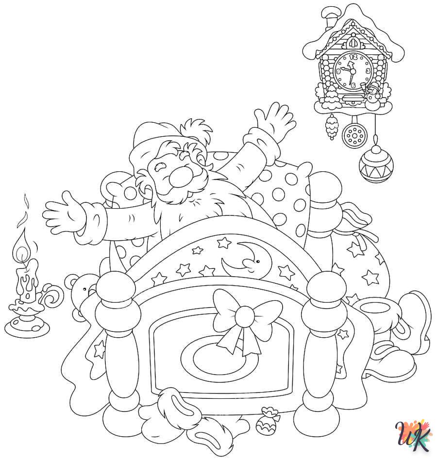 Dibujos para Colorear Papa Noel 89