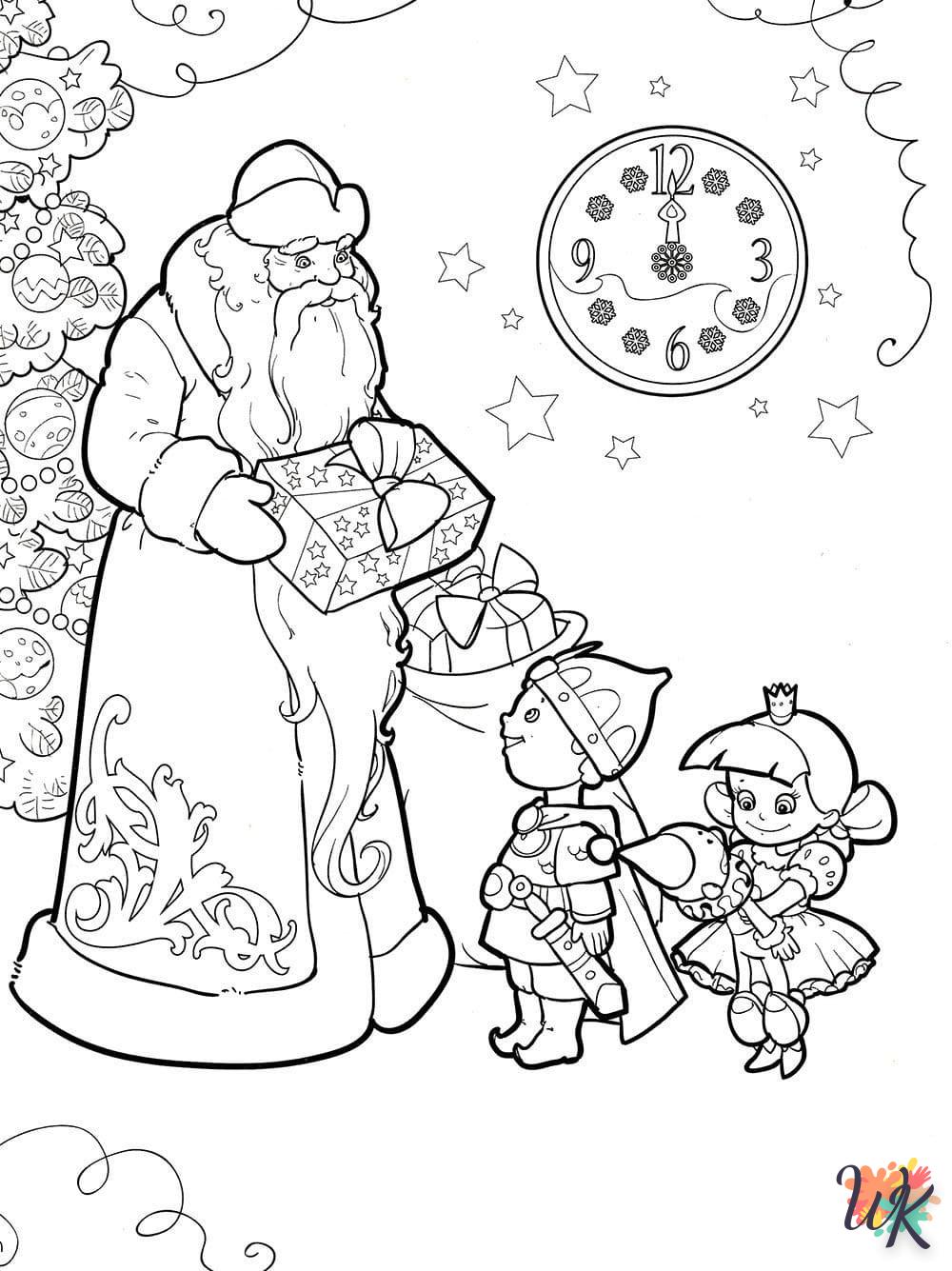 Dibujos para Colorear Papa Noel 9
