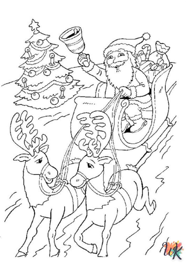 Dibujos para Colorear Papa Noel 93