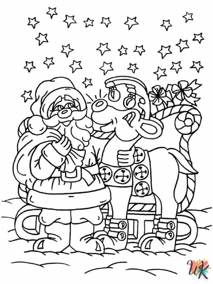 Dibujos para Colorear Papa Noel 96