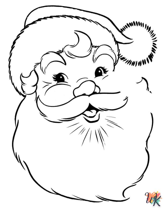 Dibujos para Colorear Papa Noel 97