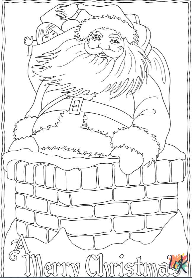 Dibujos para Colorear Papa Noel 98