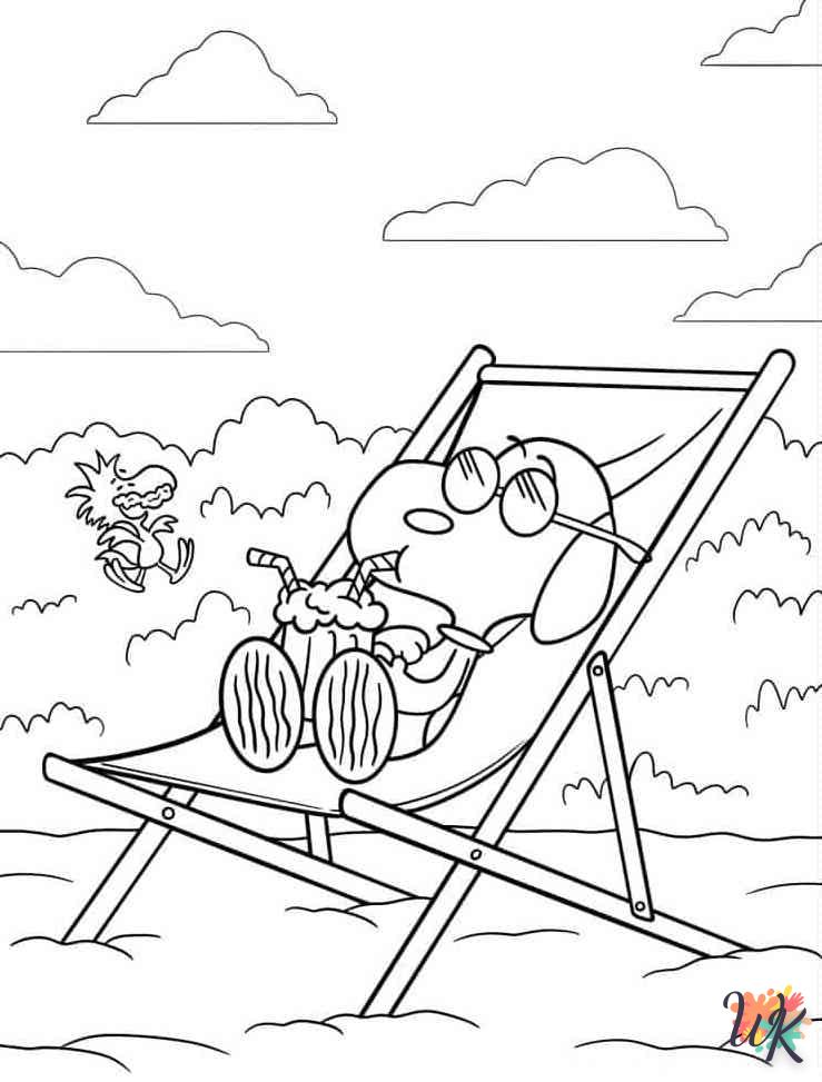 Dibujos para Colorear Peanuts 79