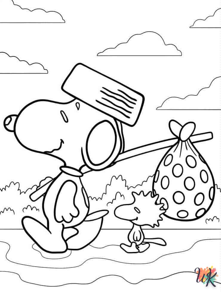 Dibujos para Colorear Peanuts 83