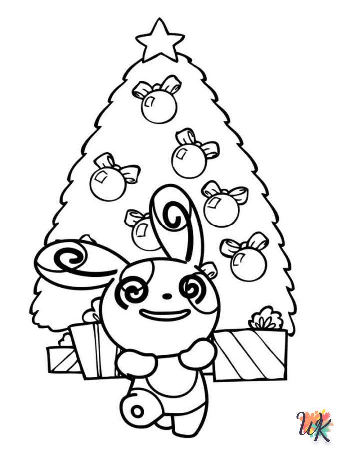 Dibujos para Colorear Pokemon Navidad 16