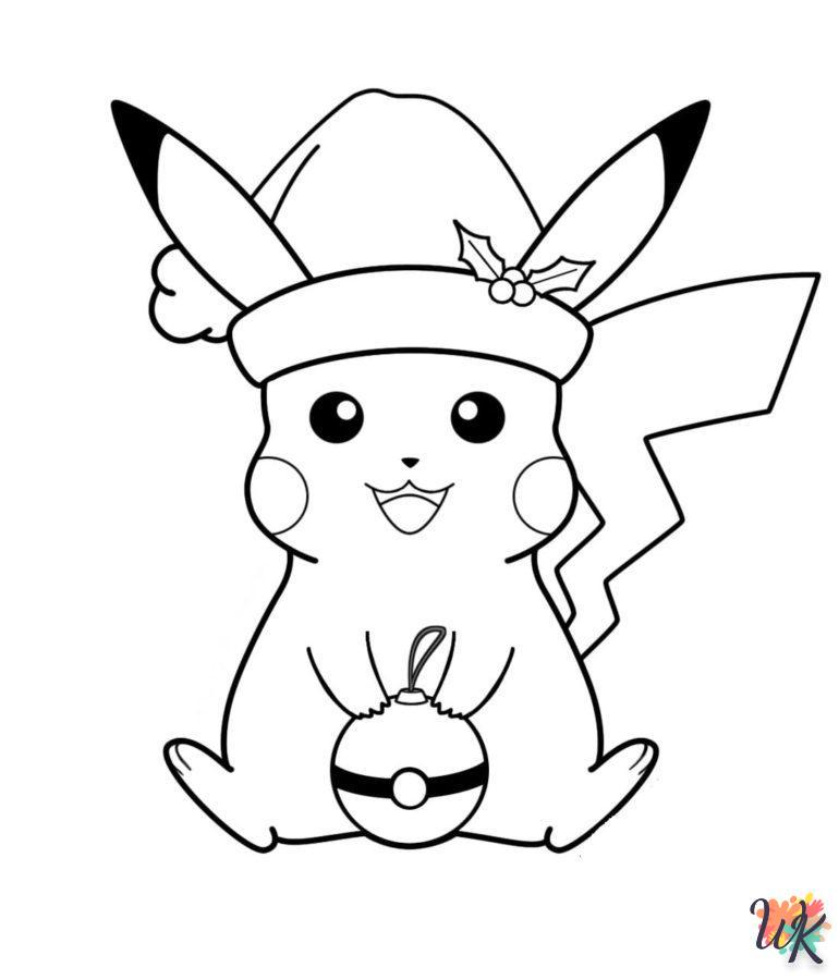 Dibujos para Colorear Pokemon Navidad 24