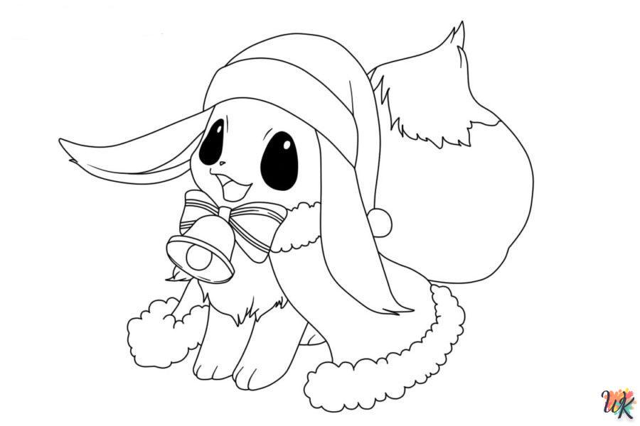 Dibujos para Colorear Pokemon Navidad 25