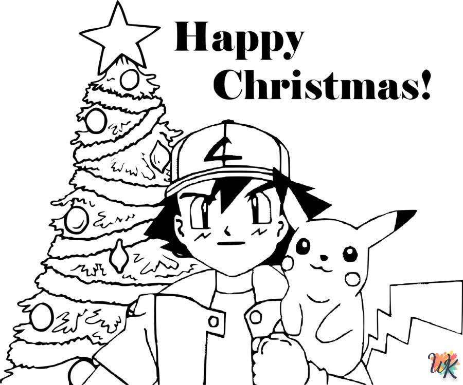 Dibujos para Colorear Pokemon Navidad 4