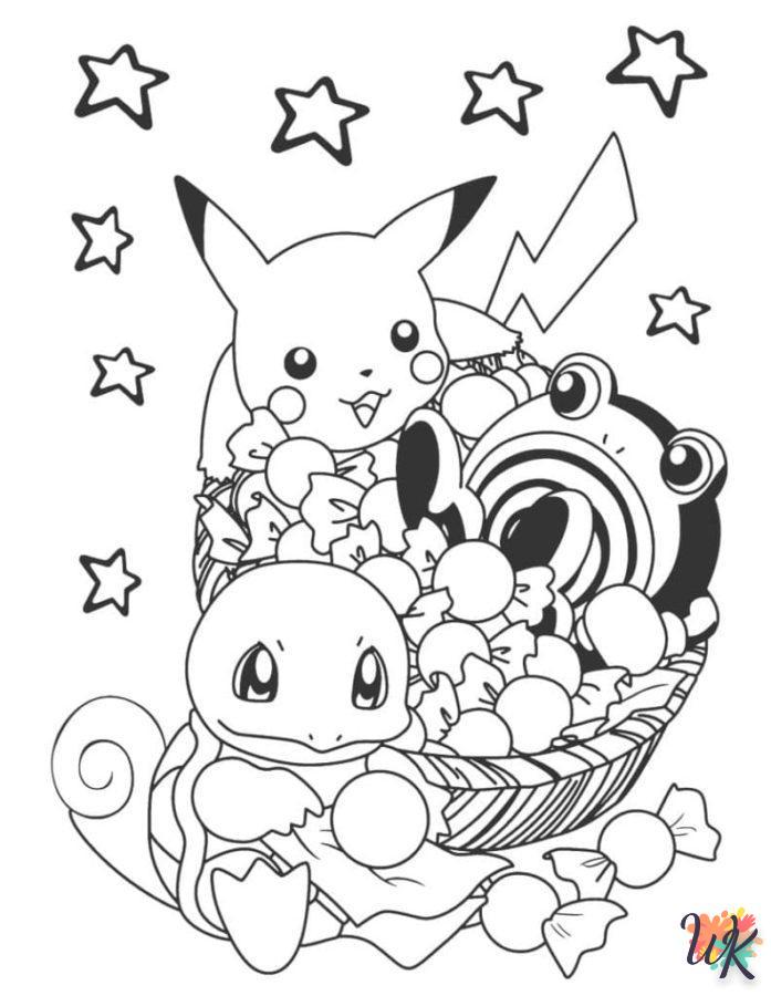 Dibujos para Colorear Pokemon Navidad 8