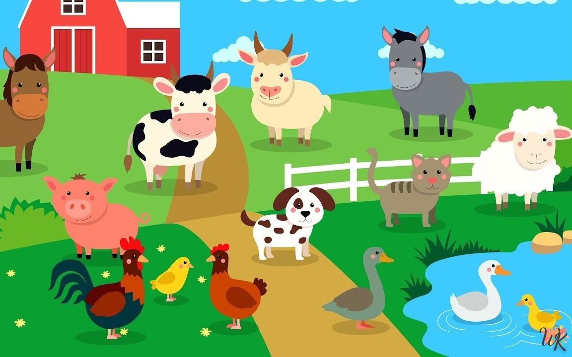 Animales de granja 7 35 Dibujos Para Colorear Animales de granja