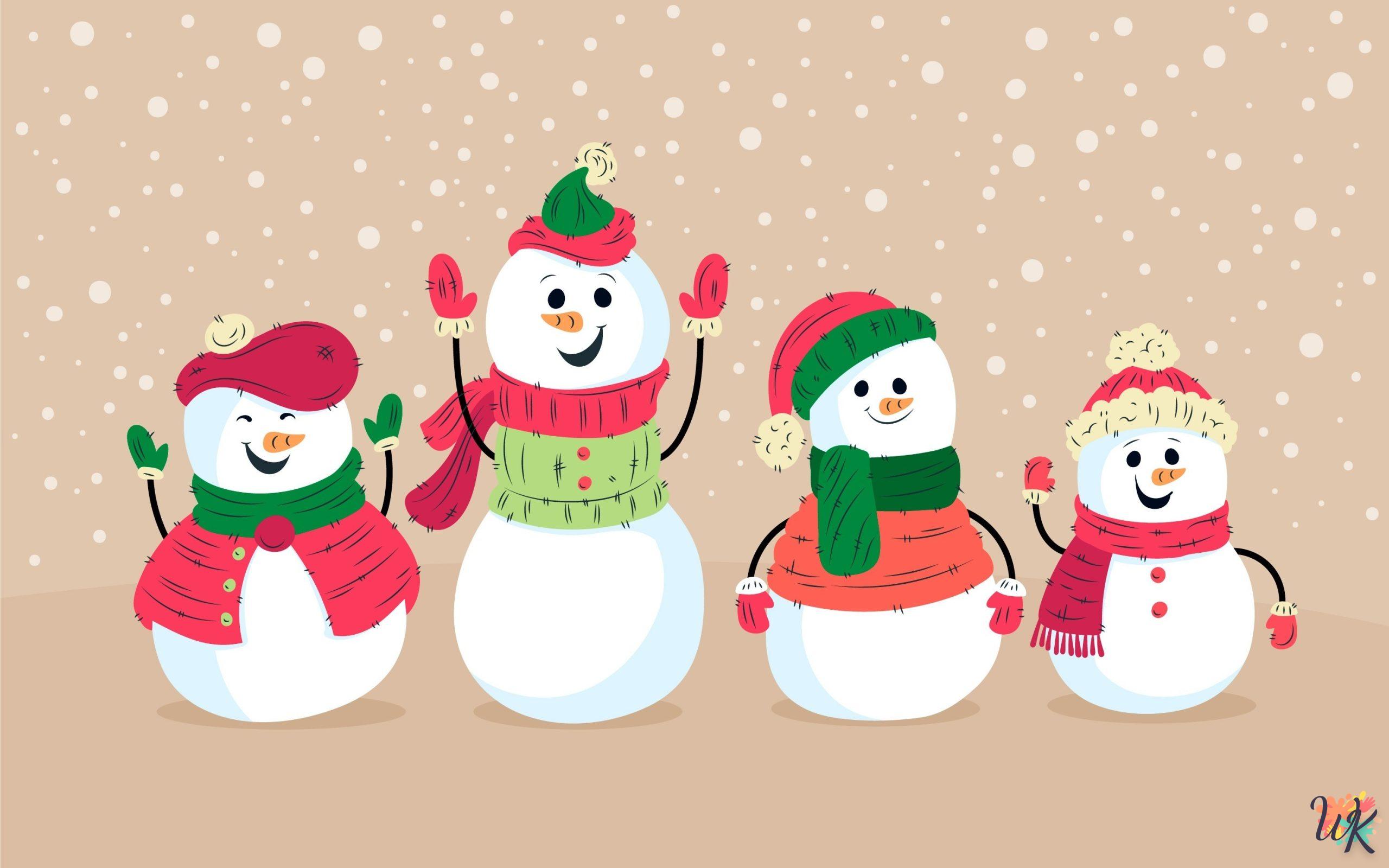 Muñeco de nieve 4 89 Dibujos Para Colorear Muñeco de nieve