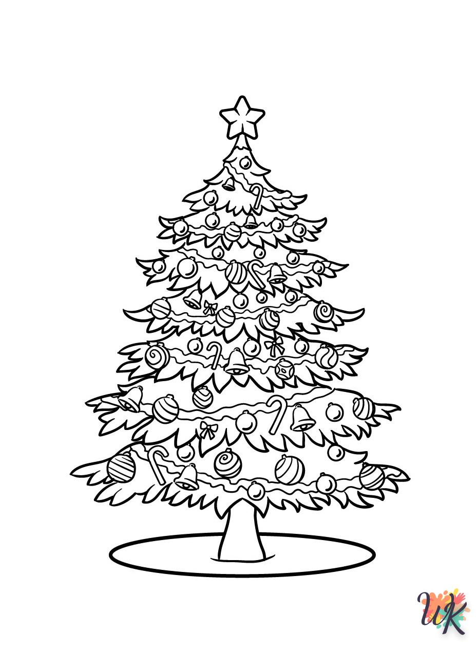Dibujos para Colorear Arboles de Navidad 12