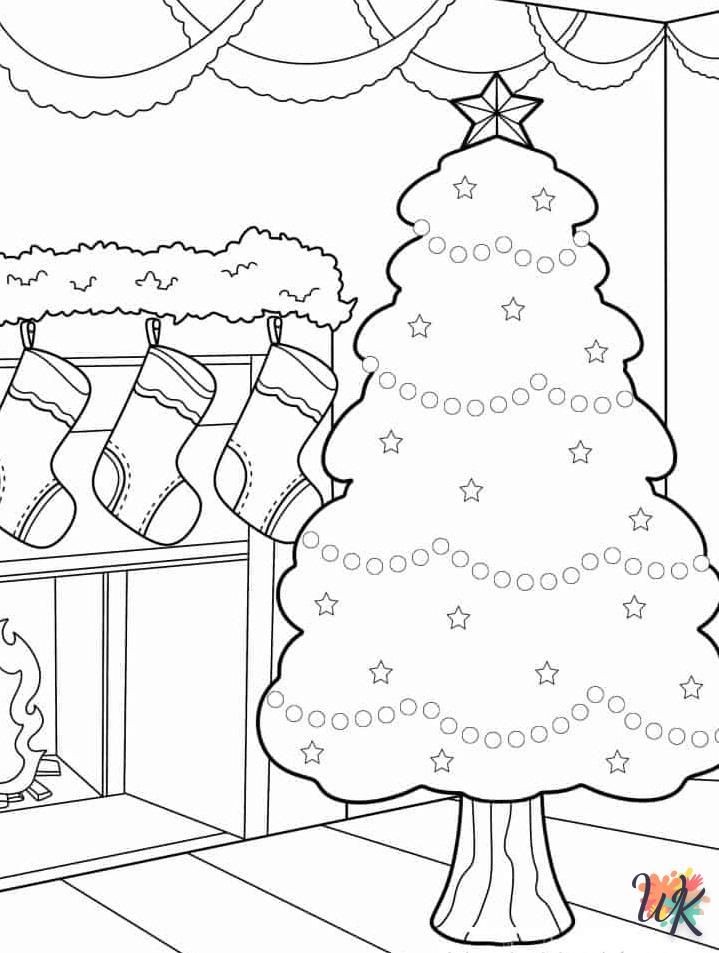 Dibujos para Colorear Arboles de Navidad 18