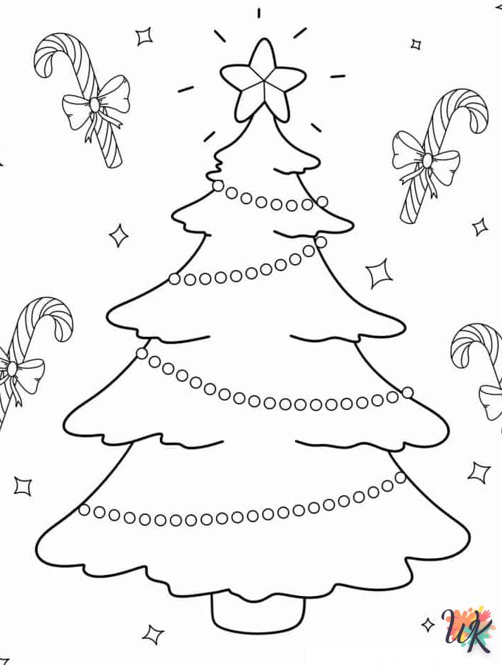 Dibujos para Colorear Arboles de Navidad 25