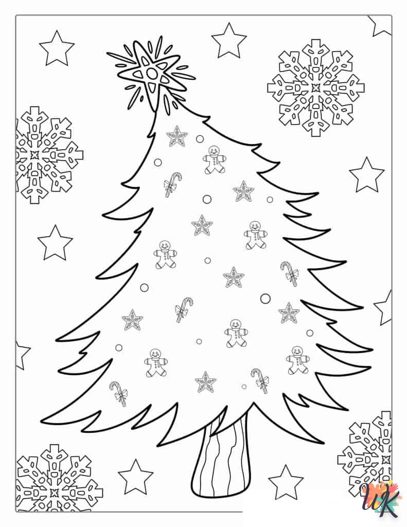 Dibujos para Colorear Arboles de Navidad 31