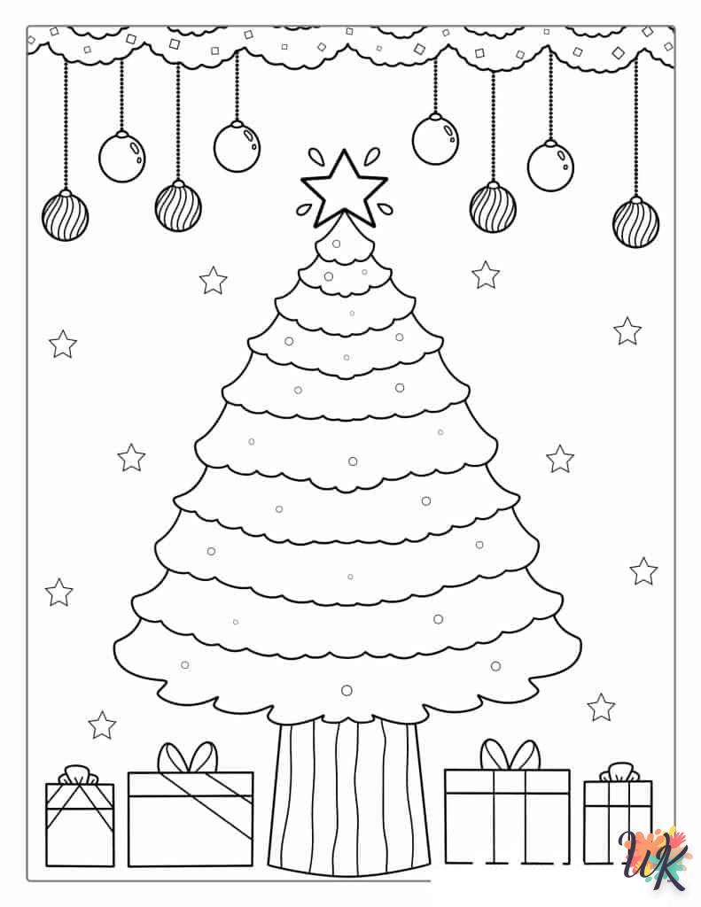 Dibujos para Colorear Arboles de Navidad 33
