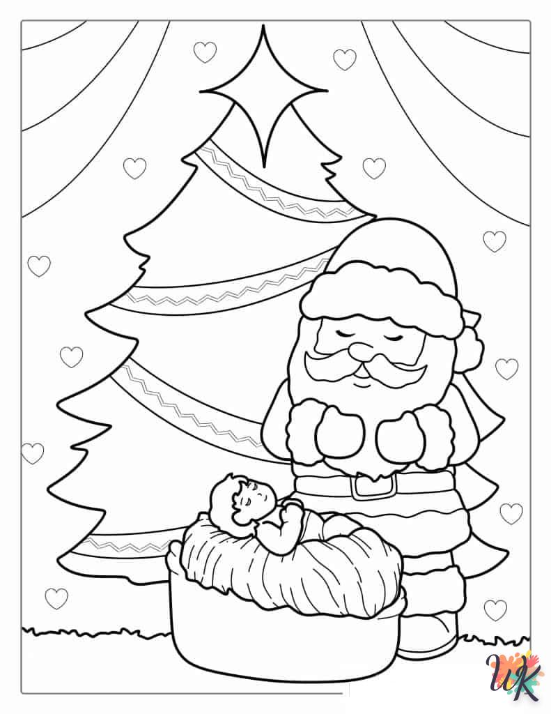 Dibujos para Colorear Arboles de Navidad 39