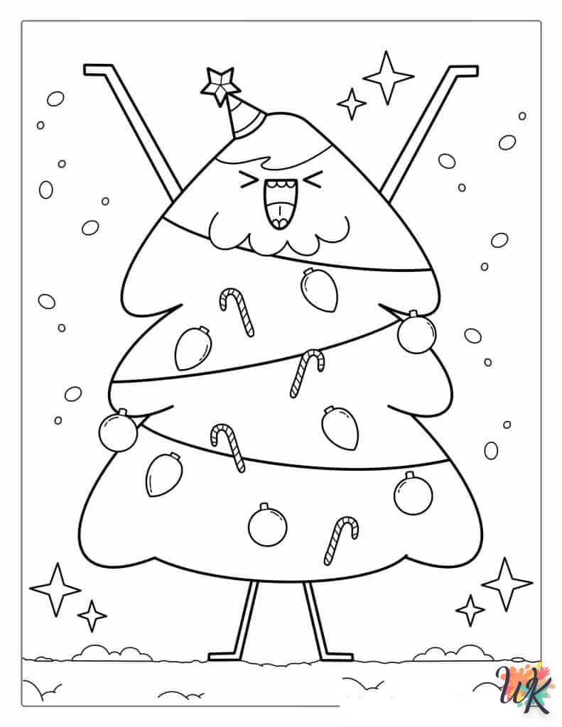 Dibujos para Colorear Arboles de Navidad 40