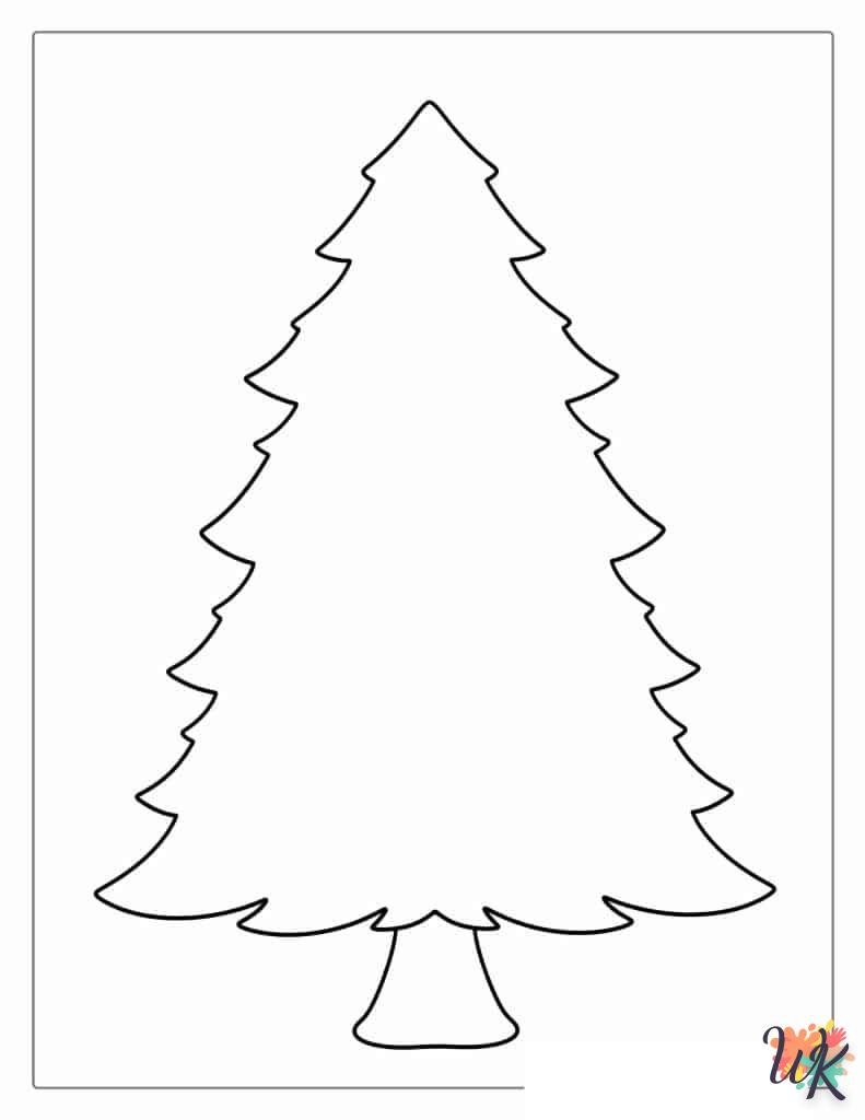 Dibujos para Colorear Arboles de Navidad 41